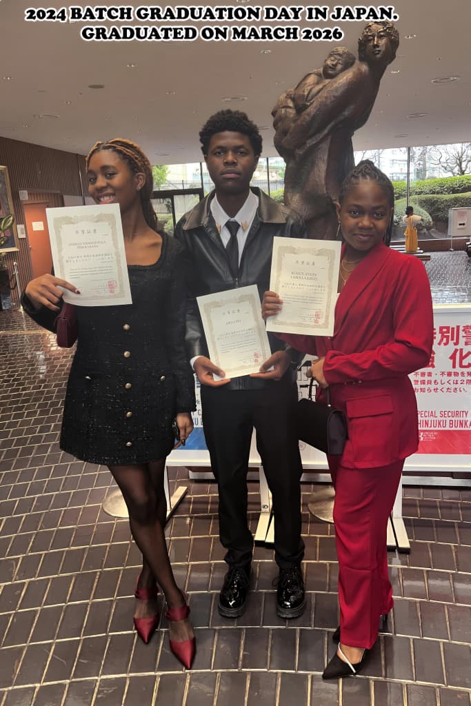 2024 Batch Graduation day in Japan - graduated on march 2026